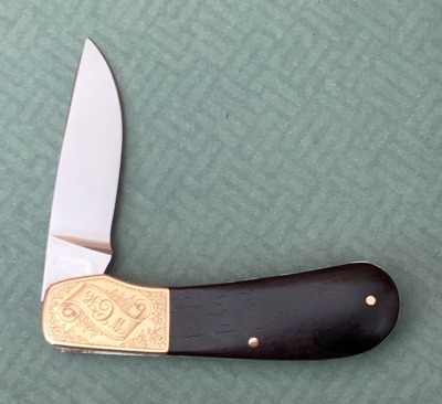 Jimmy Lile Engraved GOLD Wood Slipjoint - 2