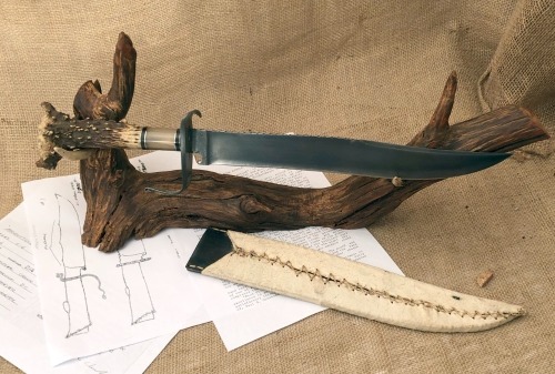 Daniel Winkler Forged Bowie-Karen Shook Sheath