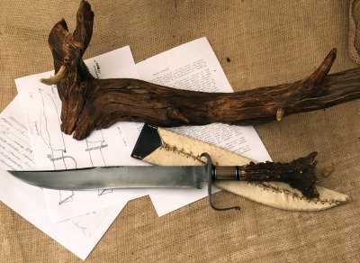 Daniel Winkler Forged Bowie-Karen Shook Sheath - 2