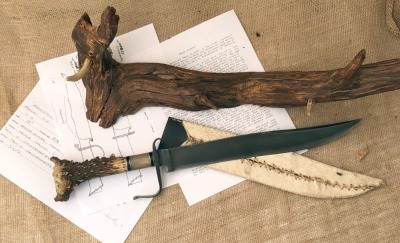 Daniel Winkler Forged Bowie-Karen Shook Sheath - 3