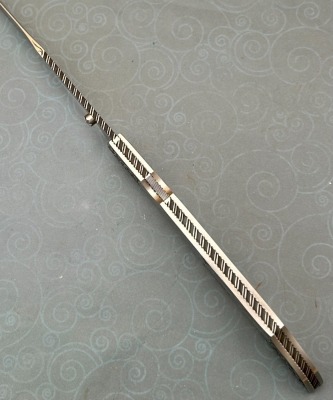 Harvey McBurnette Eagle Nest Engraved Lockback - 3