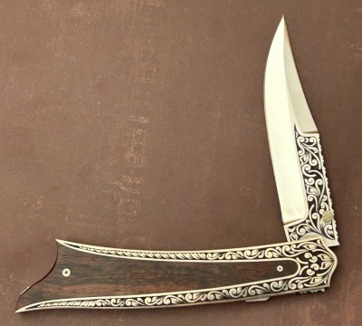 Harvey McBurnette Engraved Lockback