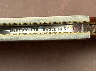 Harvey McBurnette Engraved Lockback - 4