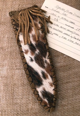 Daniel Winkler Forged Flame Dagger, Karen Shook Sheath - 3