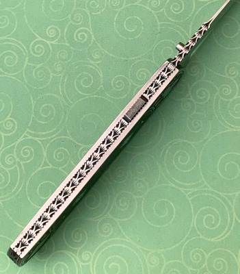 McBurnette & Son Engraved "Gambler" Lockback - 3