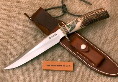 Randall Model 1 Bolwes Scrimmed Stag