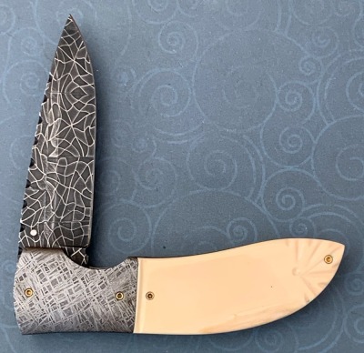 Ralph Freer Damascus Locking Liner - 2