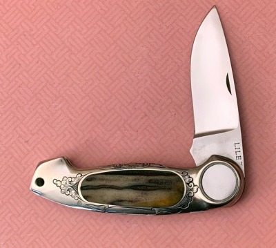 Jimmy Lile Engraved Stag Button Lock