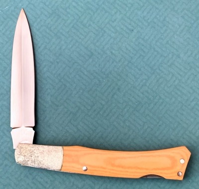 Ron Frazier Scrimmed Folding Dagger Lockback - 2