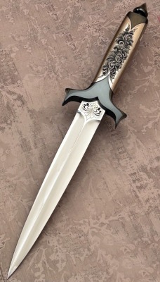 Don Lozier Warenski Engraved Dagger - 2