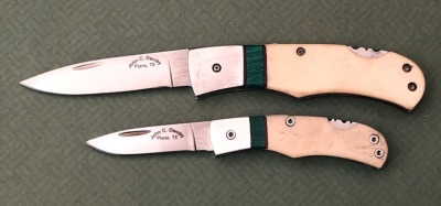 Pair of John C. Ownby Bone Lockbacks