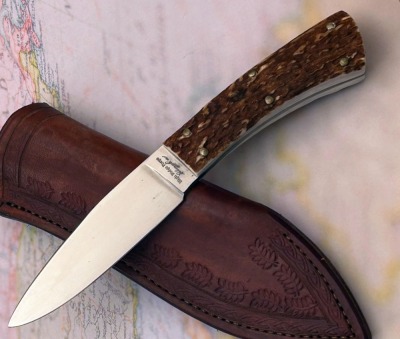 Johnny Perry High Ridge Forge Stag Drop point