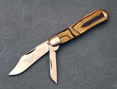Ulster Knife Co Butter & Molasses Dogleg Salesman Sample