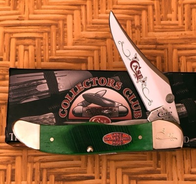 Case CCC Green Bone Mid Folding Hunter 61265Lss