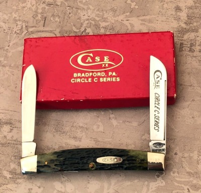 Case Circle C Series G62088 Green Bone Half Congress