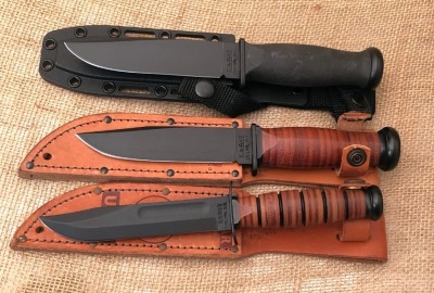 Three Ka-Bar Fixed Blades