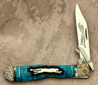 Case 6111-1/2Lss Cheetah. Brian Yellowhorse Proof