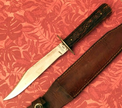Russell Green River Stag Bowie