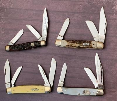 Four Folders, Boker USA, C Risner, Chimney Rock, & Pride Cutlery