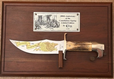 Case 200th Anniversary of the Constitution Signing Stag Bowie