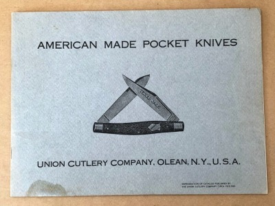 Reproduction of 1912-13 Union Cutlery Company Catalog