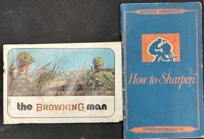 1973 Bowning Man Catalog and Norton Abrasives-How to Sharpen
