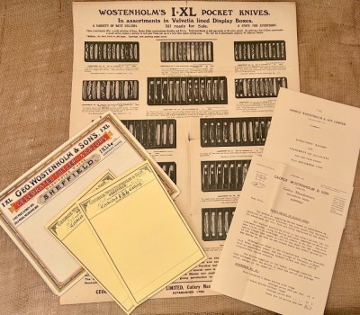 George Wostenholm & Son's I*XL Ephemera