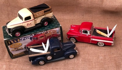 Three Die Cast Trucks Two with Rough Rider Peanuts