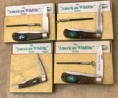 Four Camillus "American Wildlife" Series