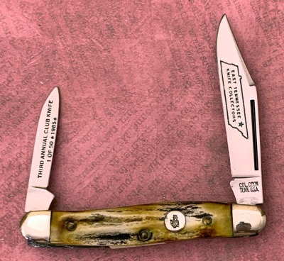 Colonel Coon East Tennessee Collectors Stag Two Blade