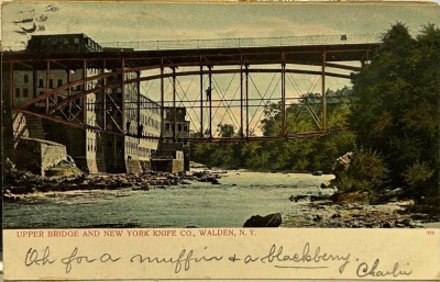 Upper Bridge and New York Knife Co Post Card