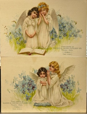 Two Maher & Grosh Cutlery Co Cards