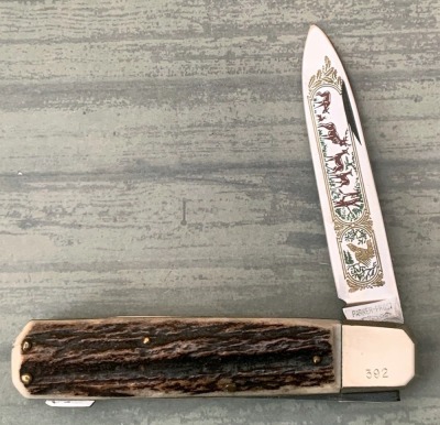 German Made Parker-Frost Stag Lockback