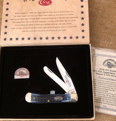 Case CCC Navy Blue Bone Trapper