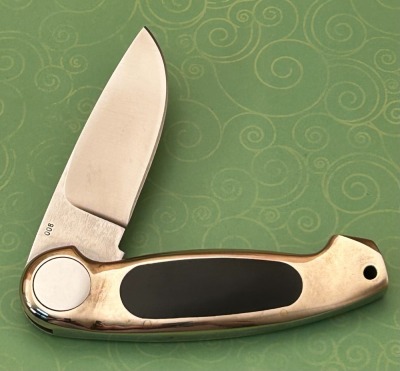 Jimmy Lile Brass Frame Button Lock - 2