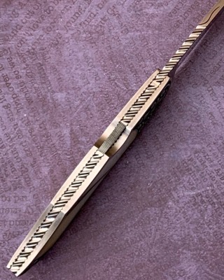 Harvey McBurnette Eagle Nest Engraved Lockback - 3
