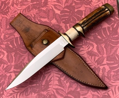Jess Horn Reading CA Stag Sub-Hilt Fighter