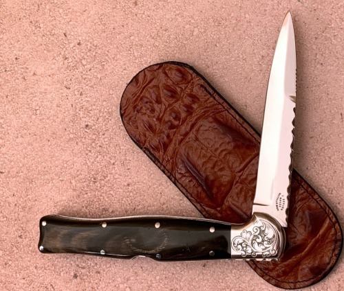 Jim Serven Mayville, MI Engraved Lockback