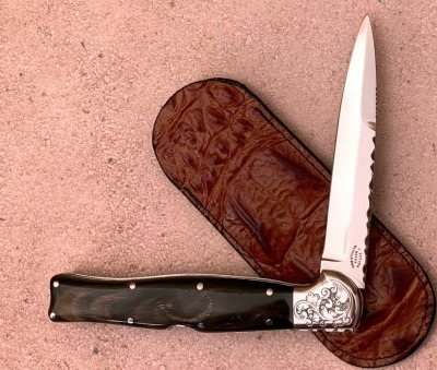 Jim Serven Mayville, MI Engraved Lockback