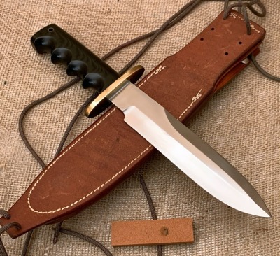Randall With Model 18 Blade and 14 Handle Rough Back Sheath - 2