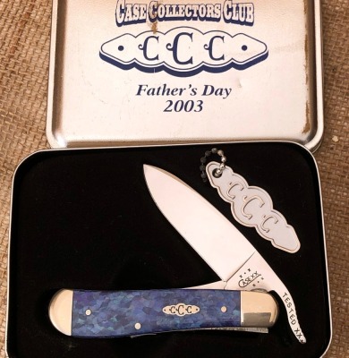Case CCC 2003 Father's Day Drop Point Russlock MO1953-1/2 in Tin