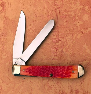 Case Peach/Orange Bone Trapper - 2