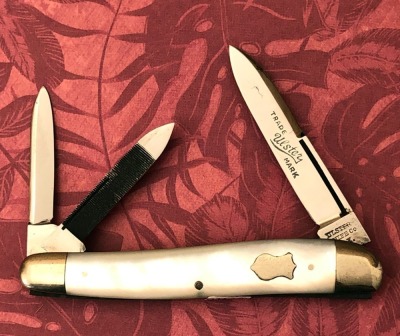 Ulster Knife Co Salesman Sample Pearl Whittler