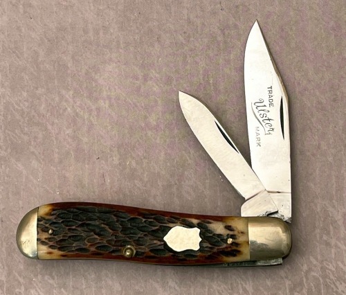 Ulster Knife Co Salesman Sample Bone Dog Leg
