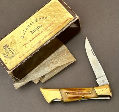 Colonel Coon Stag Lockback