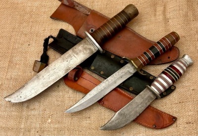 Three WWII Heroes Knives