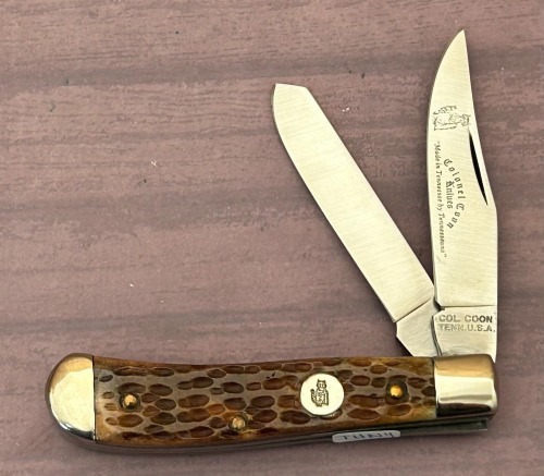 Colonel Coon Brown Pick bone Mini Trapper
