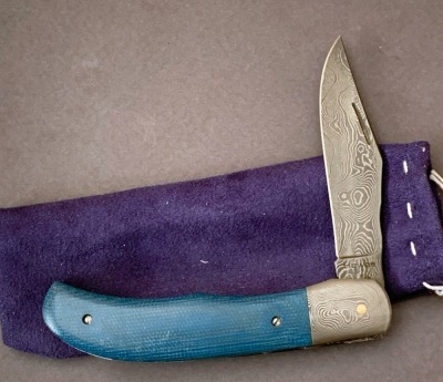 Chuck Hawes Damascus Slip Joint
