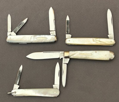 Four Pearl Folders; Norvell Shapleigh, Robeson, and American Shear & Knife Co