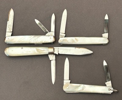 Four Pearl Folders; Norvell Shapleigh, Robeson, and American Shear & Knife Co - 2